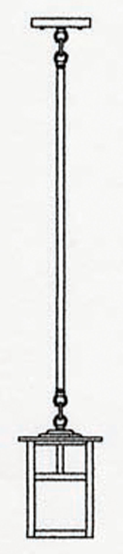 MSH-6 Arroyo Craftsman 6" Mission Stem Hung Pendant Without Overlay